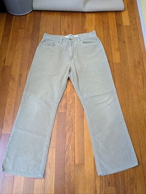 Vintage GAP Bootcut Corduroy Trousers Pants Men's 34x30 Tan Khaki Made in USA